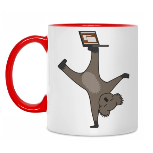 Кружка с принтом Karmic Koala