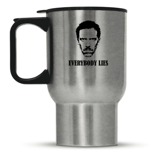Кружка-термос с принтом Все лгут