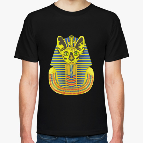 Футболка с принтом Кот фараон