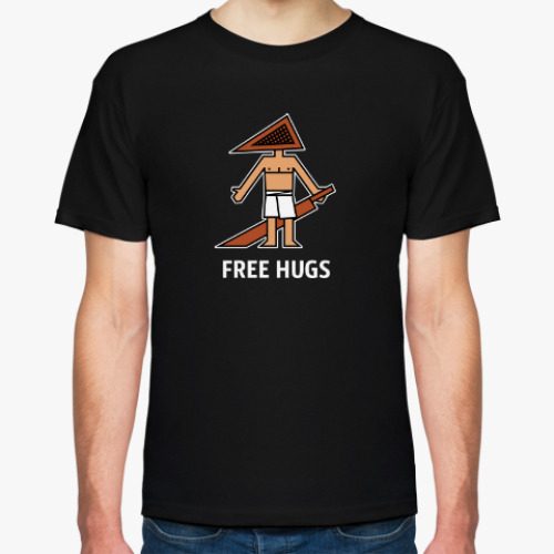 Футболка с принтом Free hugs
