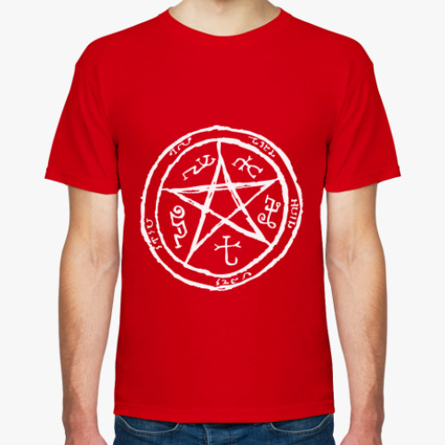 Футболка с принтом Пентаграмма - Supernatural