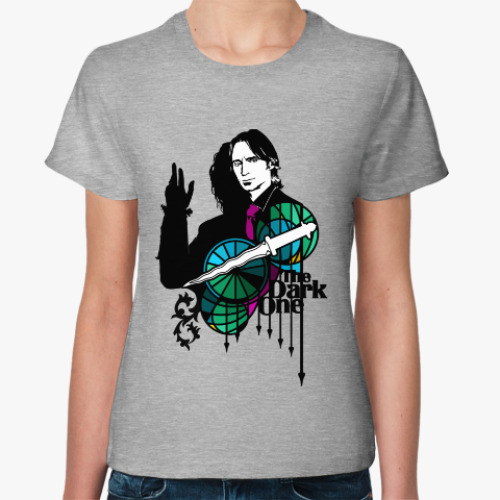 Женская футболка с принтом The Dark One