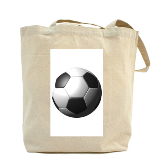 Сумка шоппер с принтом  3d мяч