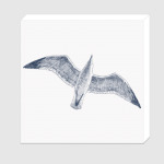 Море винтаж чайка