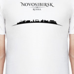 Новосибирск Россия, силуэт города