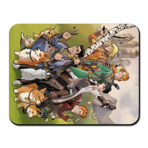 Коврик для мыши с принтом Космоолухи Рядом