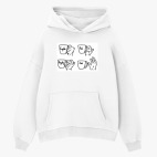 Толстовка худи оверсайз