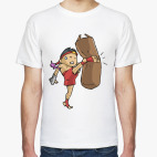 Тайбоксер Работает на груше