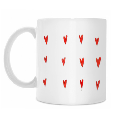 Кружка с принтом Shape of my heart