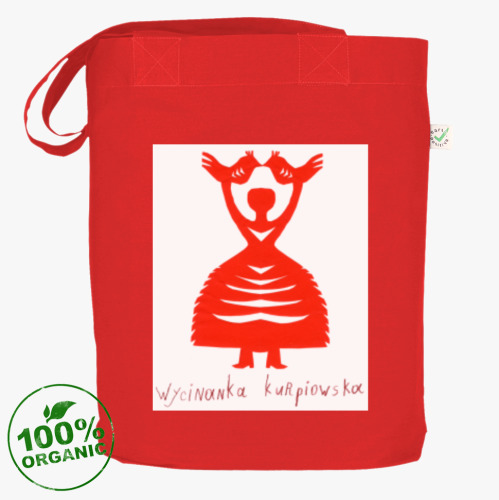 Сумка шоппер с принтом Wycinanka Kurpiowska