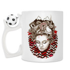 Кружка с футбольным мячиком