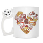 Кружка с футбольным мячиком