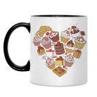 Кружка двухцветная