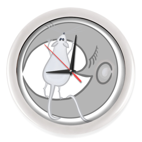 Настенные часы с принтом Китайский гороскоп - год крысы