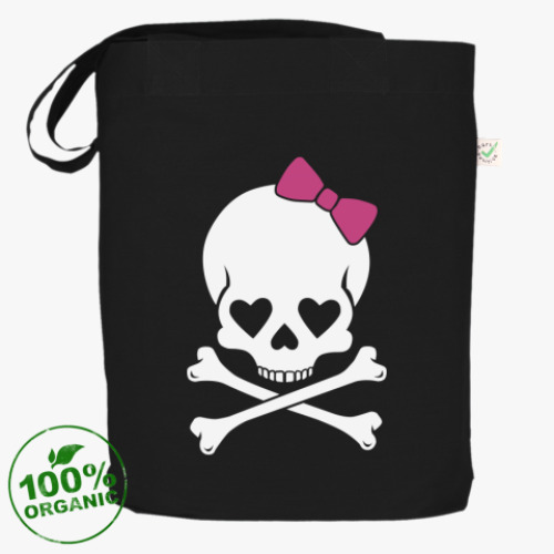 Сумка шоппер с принтом Череп