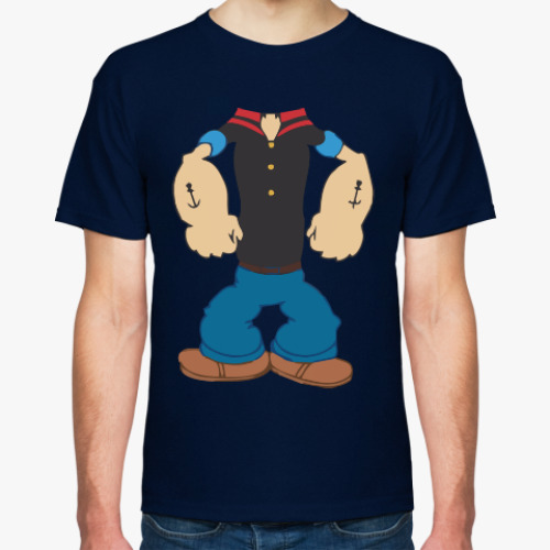 Футболка с принтом Моряк Папай