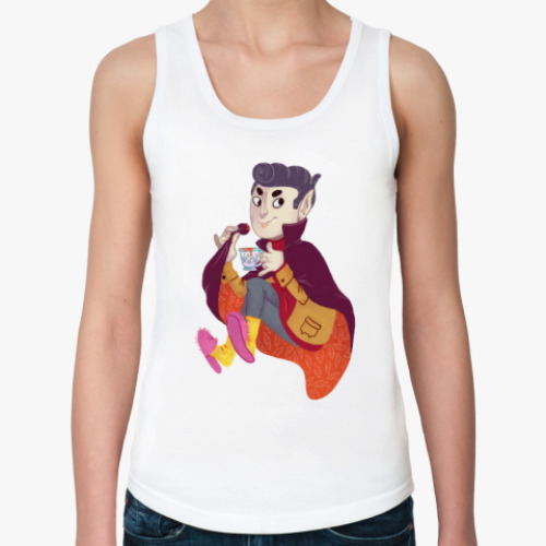 Женская майка с принтом Вампир