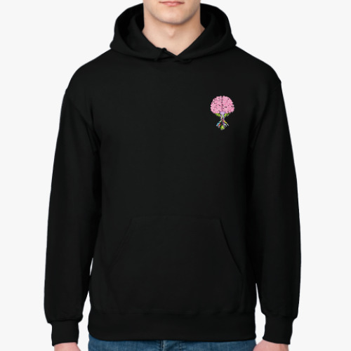 Толстовка худи с принтом Типичный программист