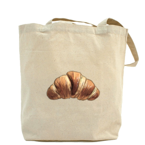 Сумка шоппер с принтом Французский круассан