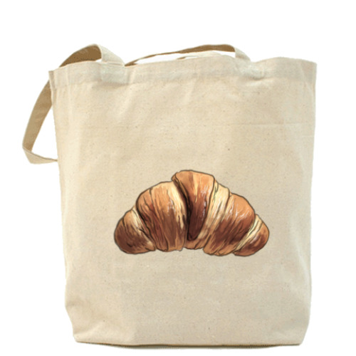 Сумка шоппер с принтом Французский круассан