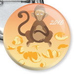 Обезьянка Доброго Нового 2016 года