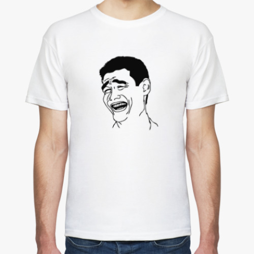 Футболка с принтом Мем Яо Мин