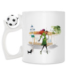 Кружка с футбольным мячиком