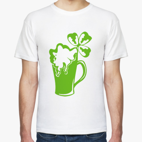 Футболка с принтом Ирландское Пиво
