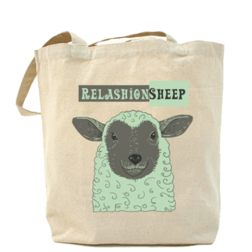 Сумка шоппер с принтом Овечка