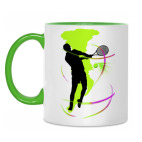 Двухцветная кружка Большой теннис