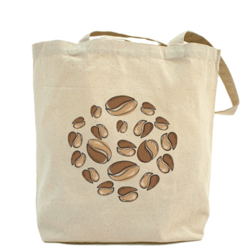 Сумка шоппер с принтом Кофейная идиллия