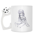 Кружка с футбольным мячиком
