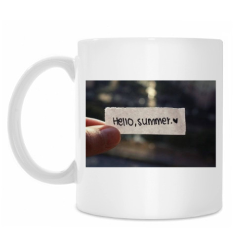 Кружка с принтом Привет лето