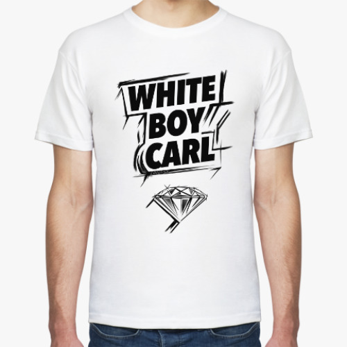 Футболка с принтом WHITE BOY CARL. Shameless