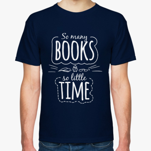 Футболка с принтом So many books