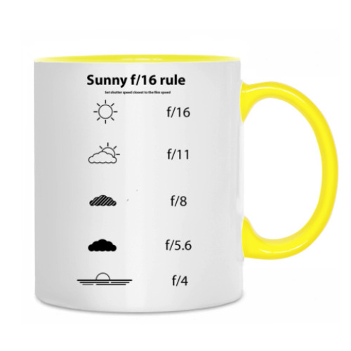 Кружка с принтом Sunny f/16