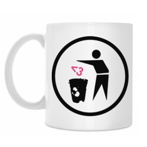 Кружка с принтом выкинь няшности