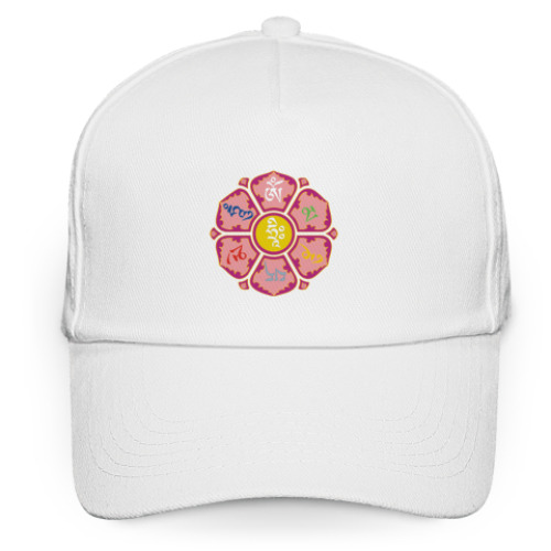 Кепка бейсболка с принтом Лотос