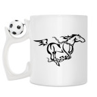 Кружка с футбольным мячиком