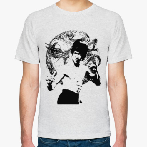Футболка с принтом Брюс Ли.