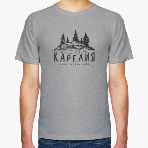 Футболка с принтом Карелия