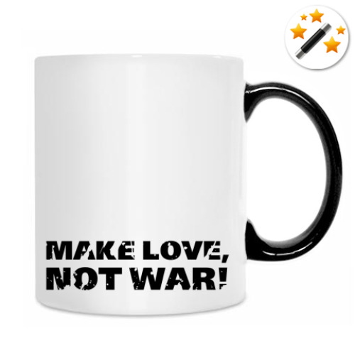 Кружка-хамелеон с принтом Make love!