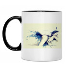 Кружка двухцветная