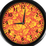 Часы Хохлома