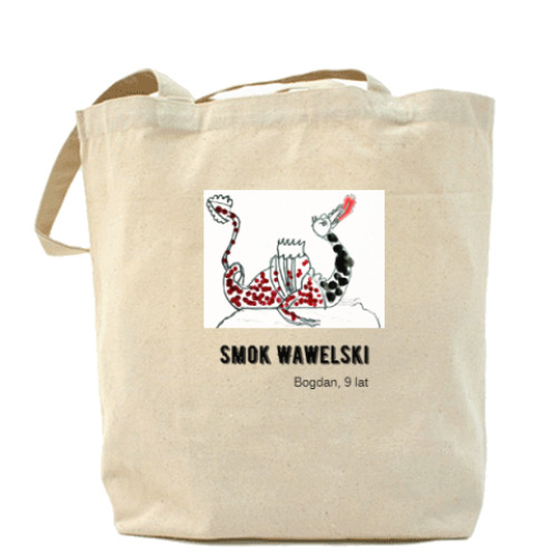 Сумка шоппер с принтом Smok Wawelski