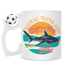 Кружка с футбольным мячиком