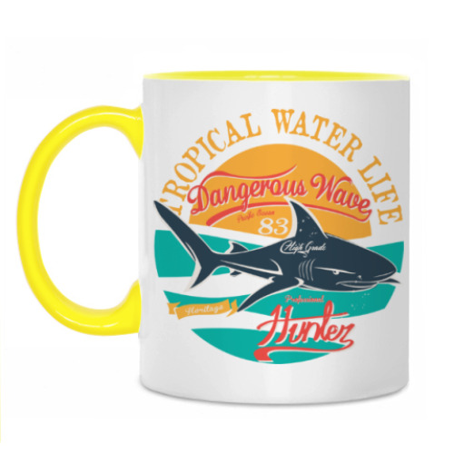 Кружка с принтом Tropical Water Life