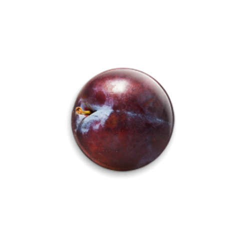 Значок 25мм с принтом  Слива