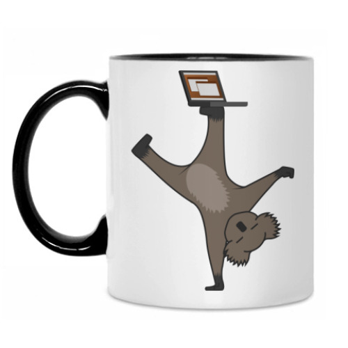 Кружка с принтом Karmic Koala