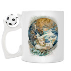 Кружка с футбольным мячиком